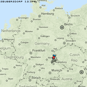 Seubersdorf i.d.Opf. Karte Deutschland