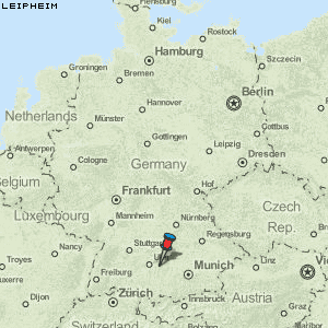 Leipheim Karte Deutschland