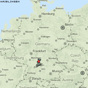 Waiblingen Karte Deutschland