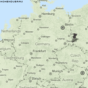 Hohendubrau Karte Deutschland