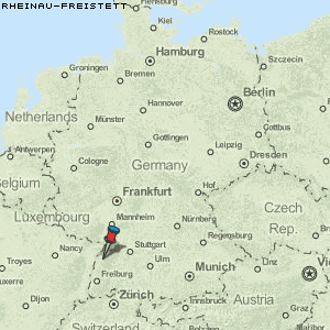 Rheinau-Freistett Karte Deutschland