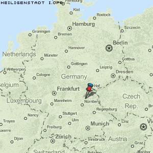 Heiligenstadt i.OFr. Karte Deutschland