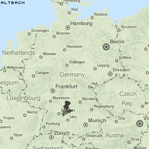 Altbach Karte Deutschland