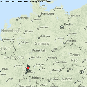 Eichstetten am Kaiserstuhl Karte Deutschland