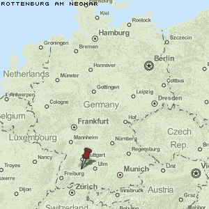 Rottenburg am Neckar Karte Deutschland