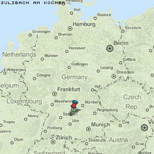 Sulzbach am Kocher Karte Deutschland