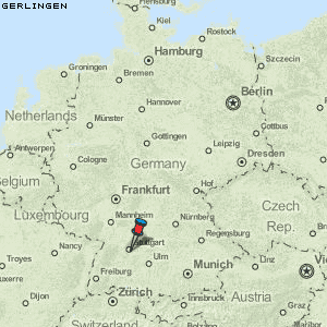 Gerlingen Karte Deutschland