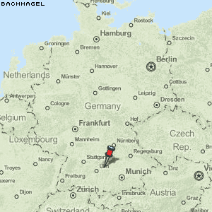 Bachhagel Karte Deutschland