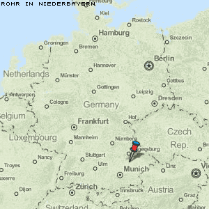 Rohr in Niederbayern Karte Deutschland