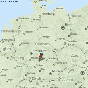 Krautheim Karte Deutschland