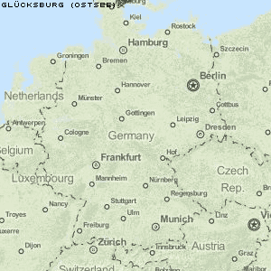 Glücksburg (Ostsee) Karte Deutschland