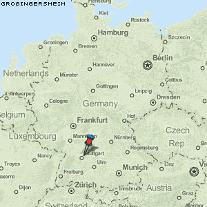 Großingersheim Karte Deutschland