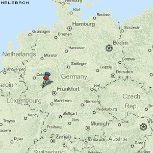 Melsbach Karte Deutschland
