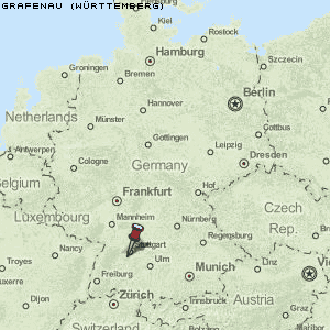 Grafenau (Württemberg) Karte Deutschland