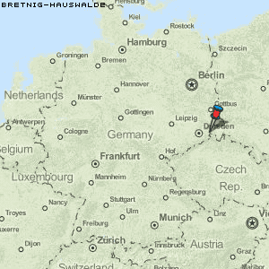 Bretnig-Hauswalde Karte Deutschland