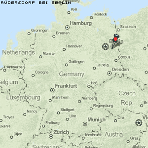 Rüdersdorf bei Berlin Karte Deutschland