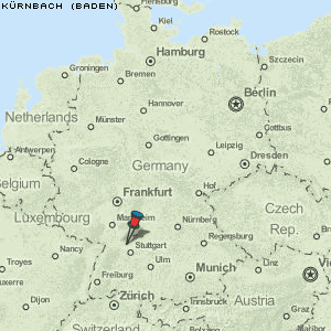 Kürnbach (Baden) Karte Deutschland