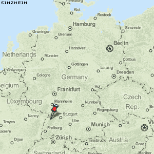 Sinzheim Karte Deutschland