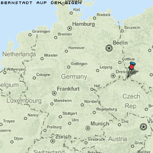 Bernstadt auf dem Eigen Karte Deutschland