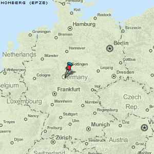 Homberg (Efze) Karte Deutschland