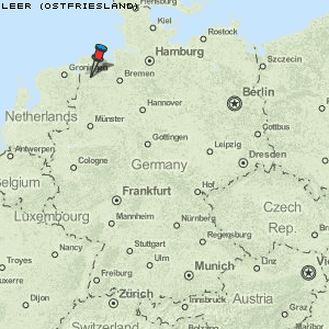 Leer (Ostfriesland) Karte Deutschland