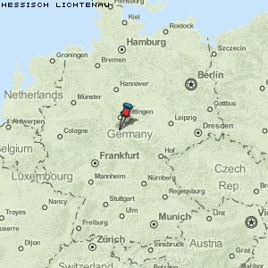 Hessisch Lichtenau Karte Deutschland