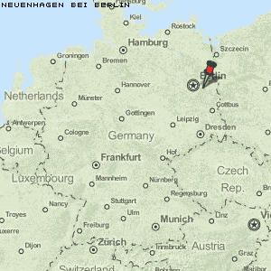Neuenhagen bei Berlin Karte Deutschland