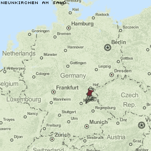 Neunkirchen am Sand Karte Deutschland