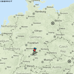 Oberrot Karte Deutschland