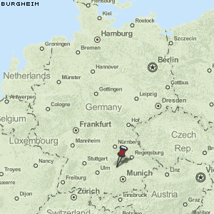 Burgheim Karte Deutschland