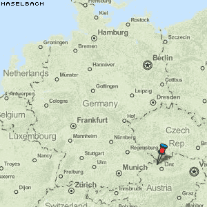 Haselbach Karte Deutschland