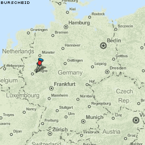 Burscheid Karte Deutschland