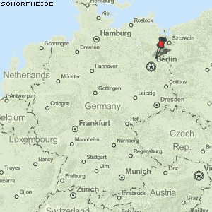 Schorfheide Karte Deutschland