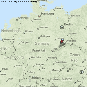 Thalheim/Erzgebirge Karte Deutschland