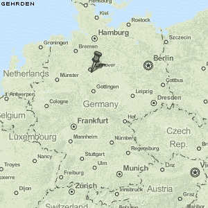 Gehrden Karte Deutschland