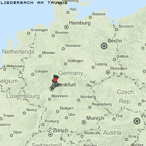 Liederbach am Taunus Karte Deutschland