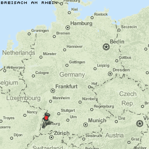 Breisach am Rhein Karte Deutschland