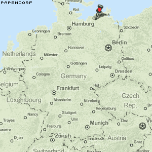 Papendorf Karte Deutschland