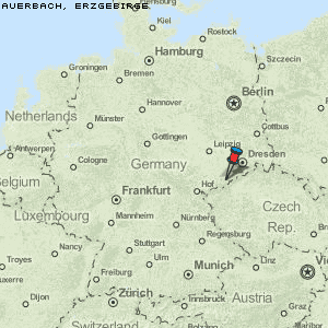 Auerbach, Erzgebirge Karte Deutschland