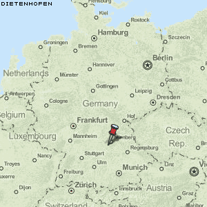 Dietenhofen Karte Deutschland
