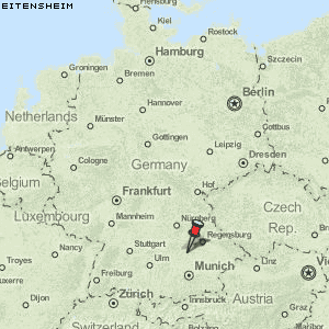 Eitensheim Karte Deutschland