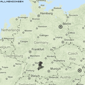 Allmendingen Karte Deutschland