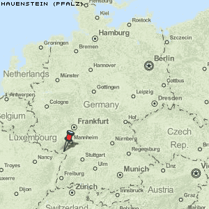 Hauenstein (Pfalz) Karte Deutschland