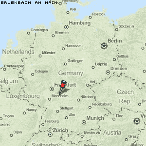 Erlenbach am Main Karte Deutschland