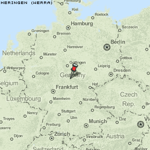Heringen (Werra) Karte Deutschland