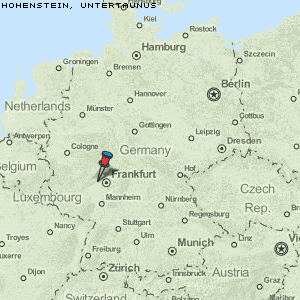 Hohenstein, Untertaunus Karte Deutschland