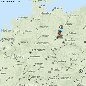 Zschepplin Karte Deutschland