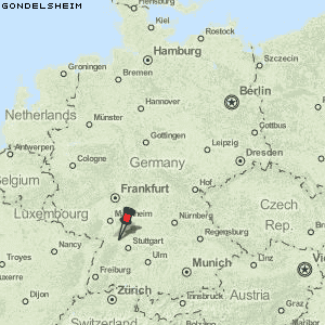 Gondelsheim Karte Deutschland