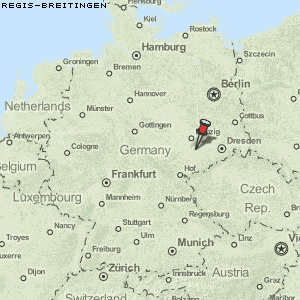 Regis-Breitingen Karte Deutschland