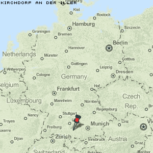 Kirchdorf an der Iller Karte Deutschland